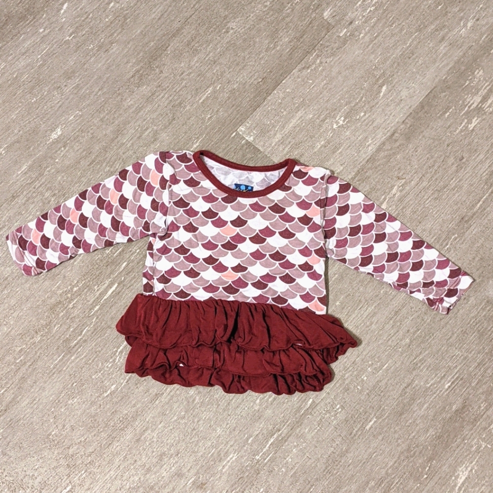 Kickee pants peplum ruffle top